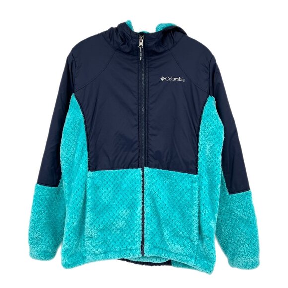 Columbia Aqua Navy Fuzzy JacketPerfect for Any Season